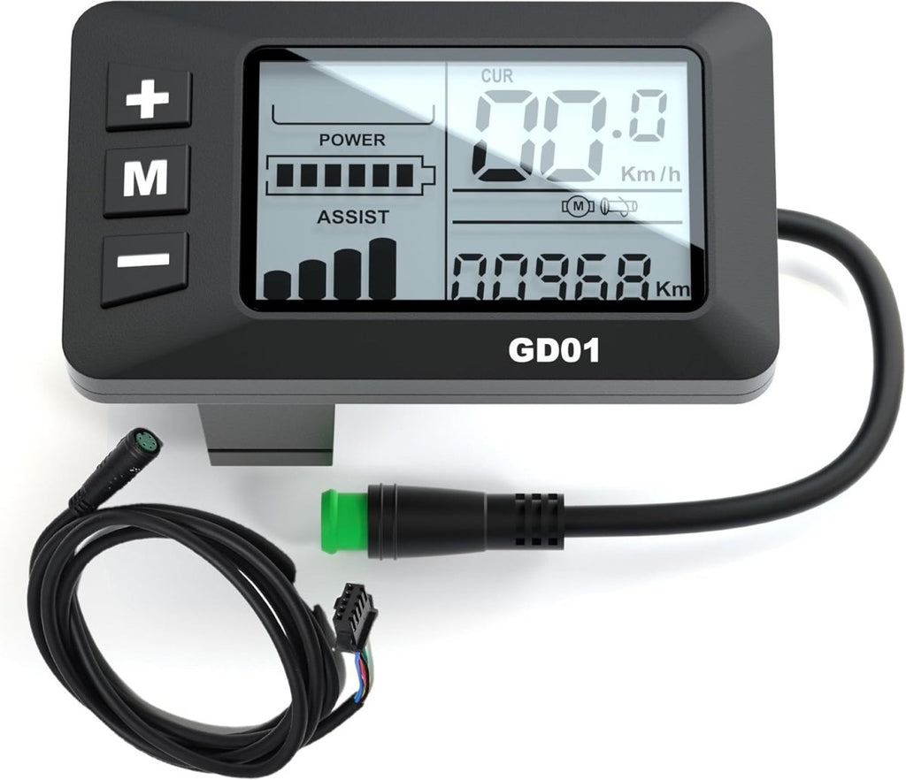 display e-bike EBike Display, 24V 36V 48V E Bike LCD Display – TRIPPER ELECTRIC BIKES
