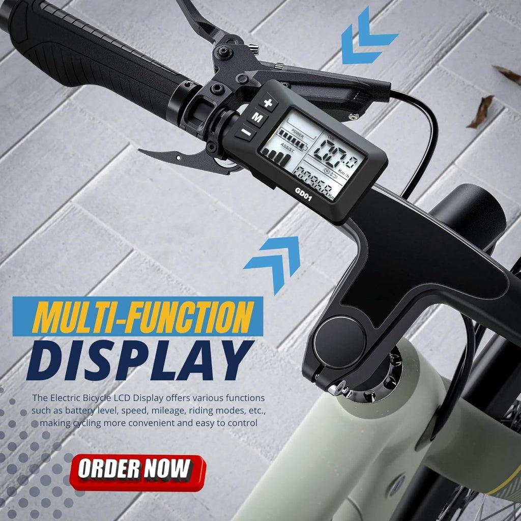 BICICLETTA ELETTRICA 36V 48V GD01 Display LCD con Collegamento Normale BICICLETTA ELETTRICA 36V 48V GD01 Display LCD con Collegamento Normale