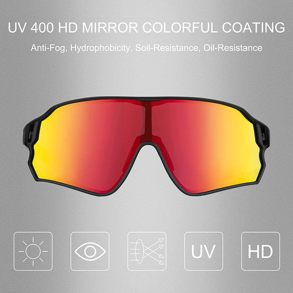 Polarized Sunglasses UV Protection for Women Men Cycling Sunglasses