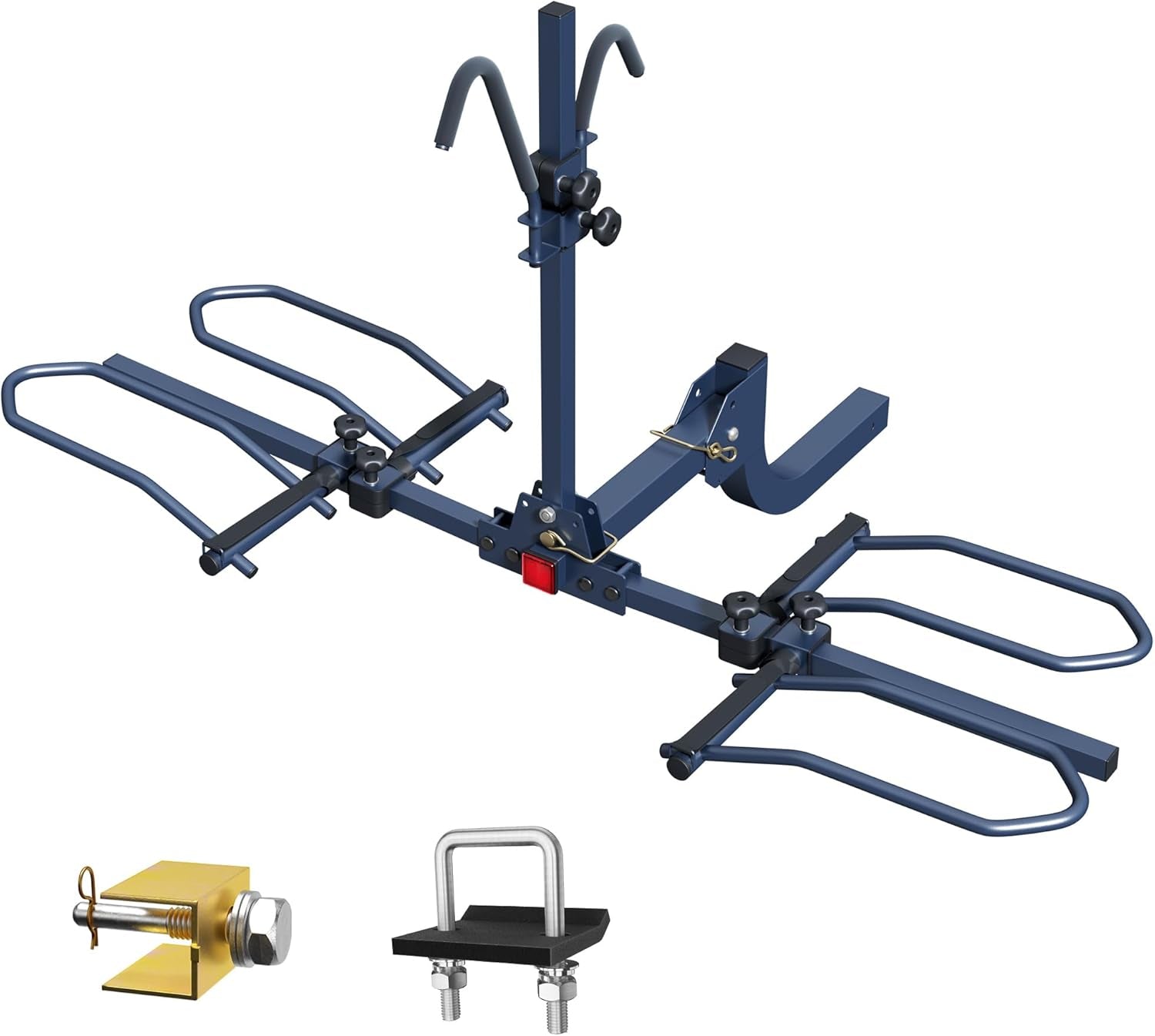 Bike Hitch Rack, Wobble Free Smart Tilting Bike Rack, Foldable 2-Bike Rack for Standard, Fat Tire and E-Bike, 2-Bike 180 Lbs Capacity, Fits 2-Inch Receiver