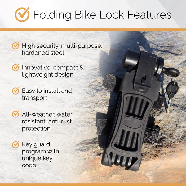 Tonyon - Folding Bike Lock Set